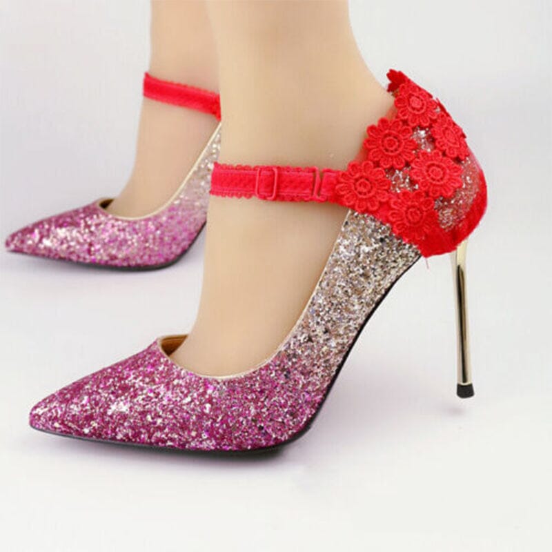 Lace High Heels Shoe Straps (3 Pairs)
