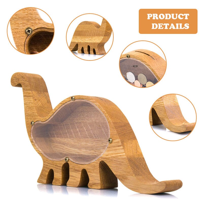 Wooden Animal Piggy Bank