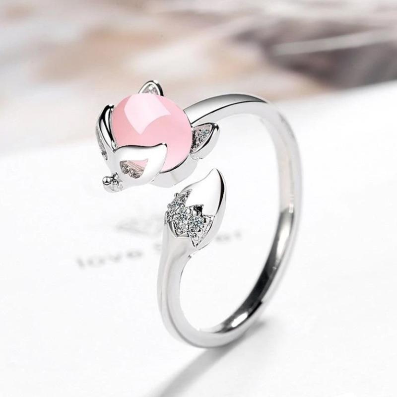 Comfybear™Rhinestone Fox Ring