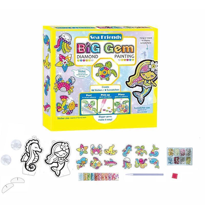 Comfybear™Big Gem Diamond Painting Stickers for Kids