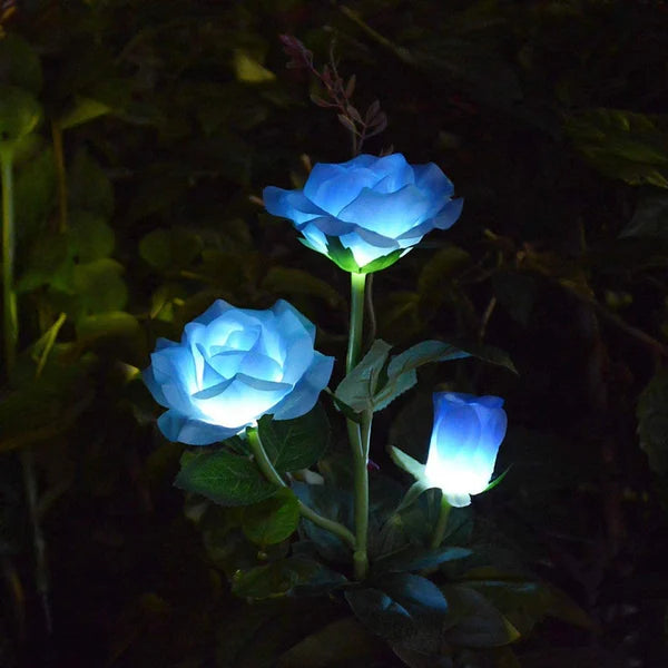 3 LED Solar Rose Flower Light