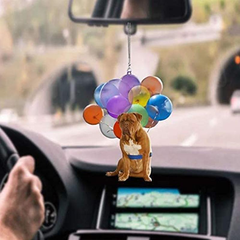 Dog Fly With Bubbles Car Hanging Ornament