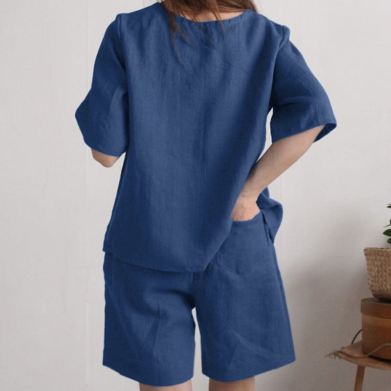 Plus Size Loose Shorts Suit
