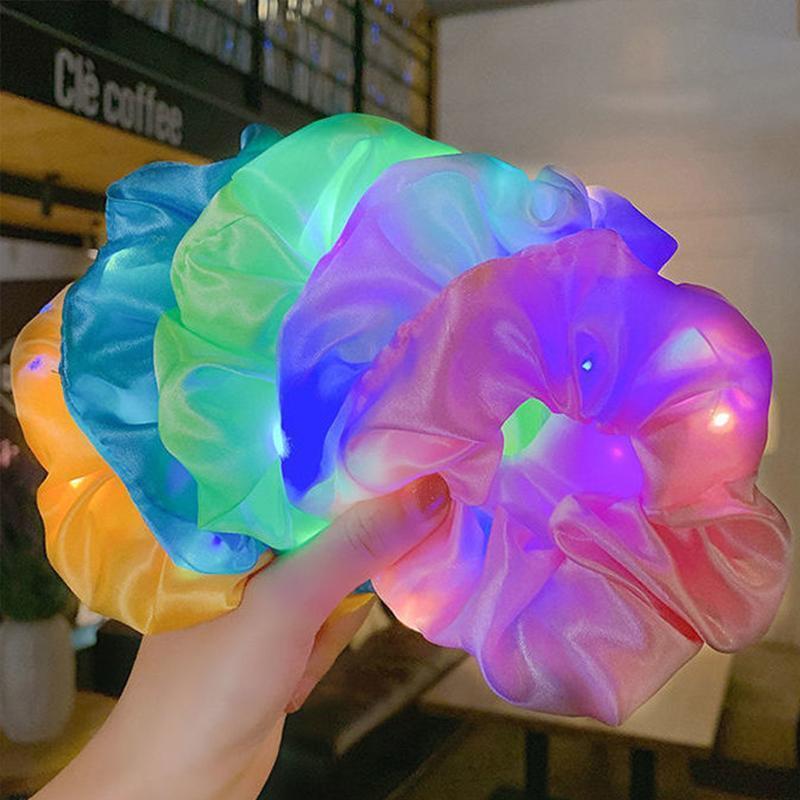 2021 Colorful Led Scrunchy Hair Bands