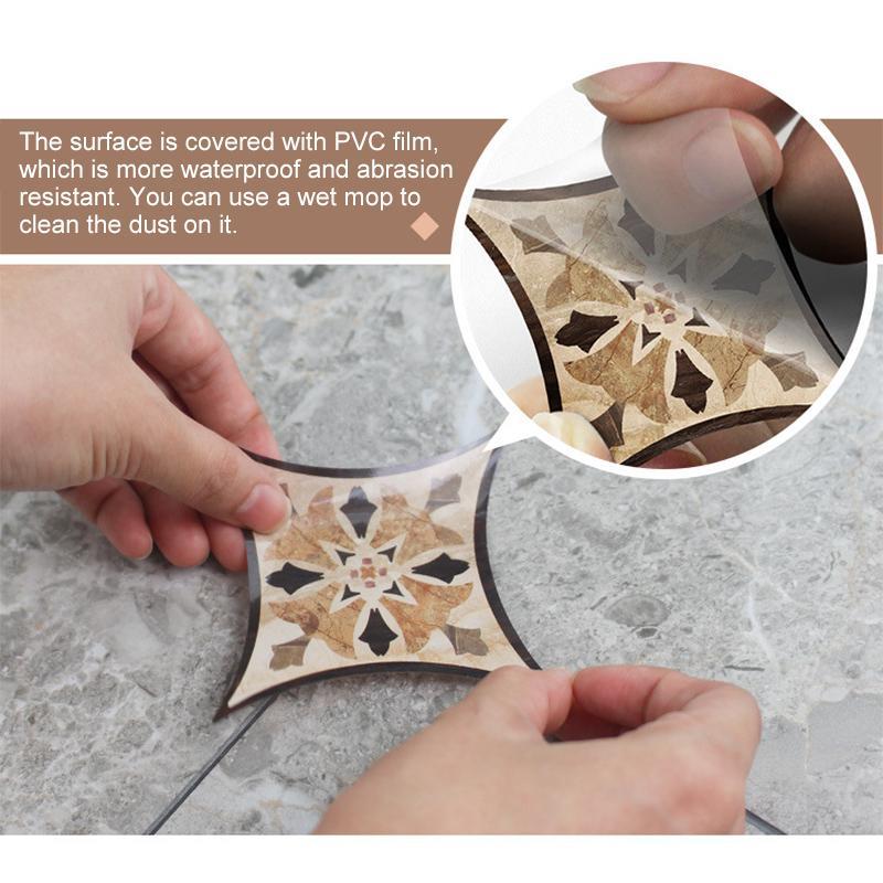 Comfybear™Self Adhesive Diagonal Tile Floor Stickers