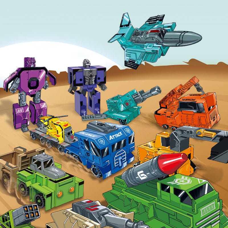 Toy Deformation Number Transform Robot