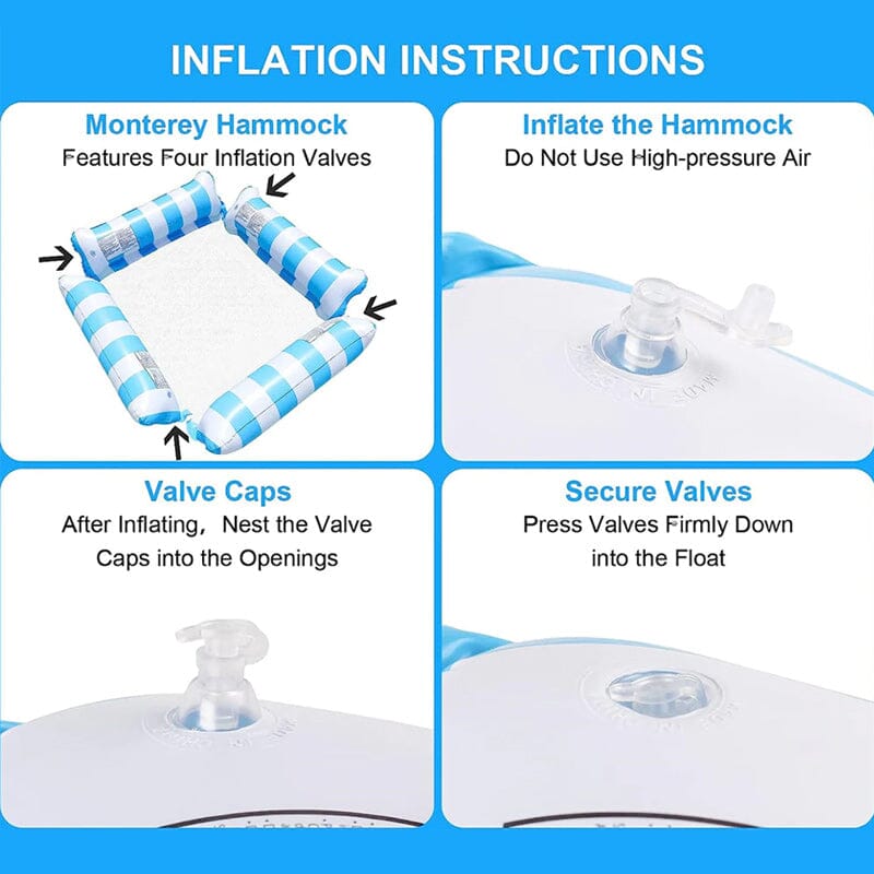 Inflatable Hammock Pool Floating Chair for Adult