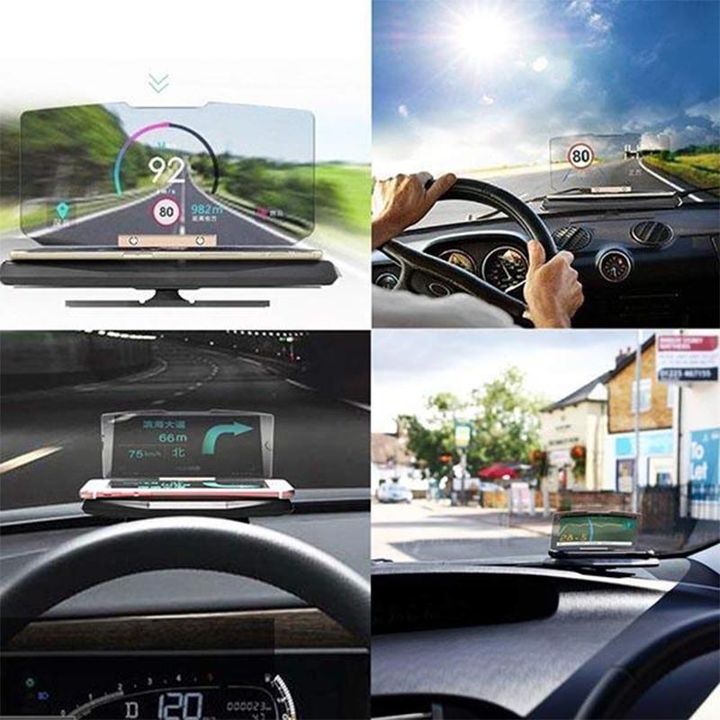 HUD Wireless Charging With Navigation Projector