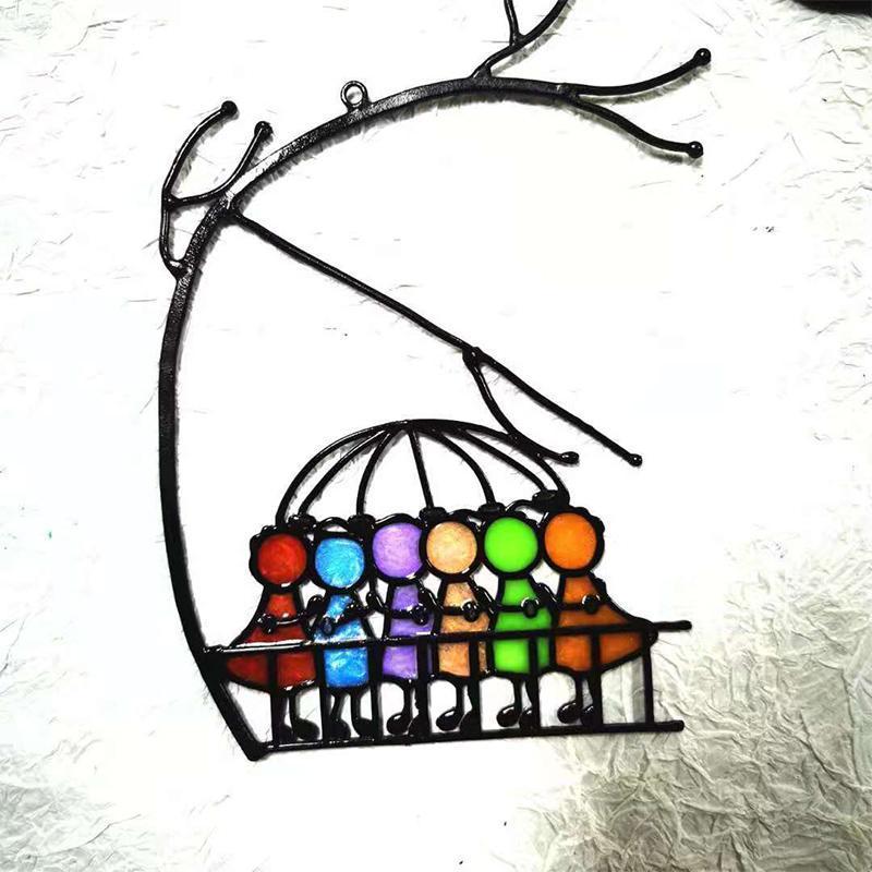 Comfybear™Suncatcher Stained Glass Art Window Hangings