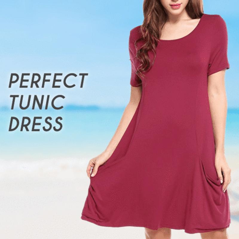 Summer Travel Short Sleeve Dress