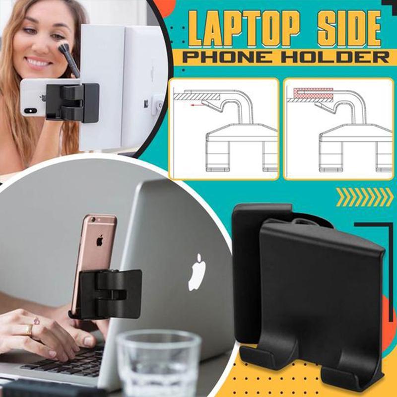 Laptop Side Phone Holder