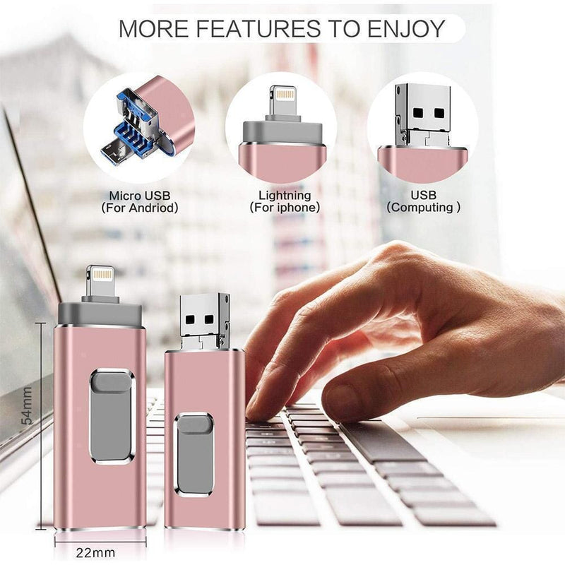 Portable USB Flash Drive for iPhone, iPad & Android