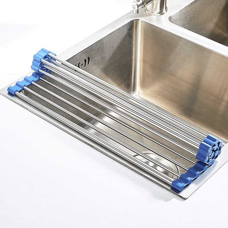 Comfybear™Foldable stainless Steel Roll Up Dish Drying Rack