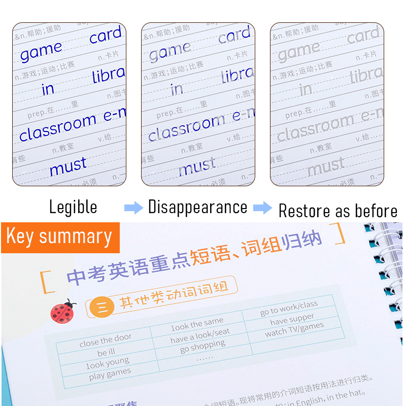 Comfybear™Reusable English Calligraphy Copybook