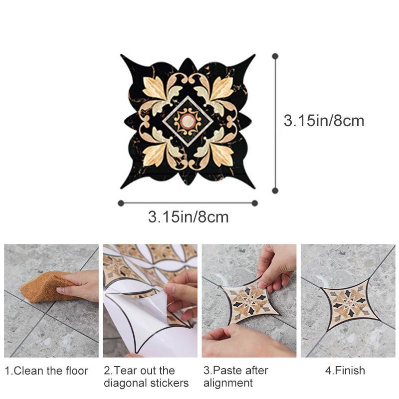 Comfybear™Self Adhesive Diagonal Tile Floor Stickers