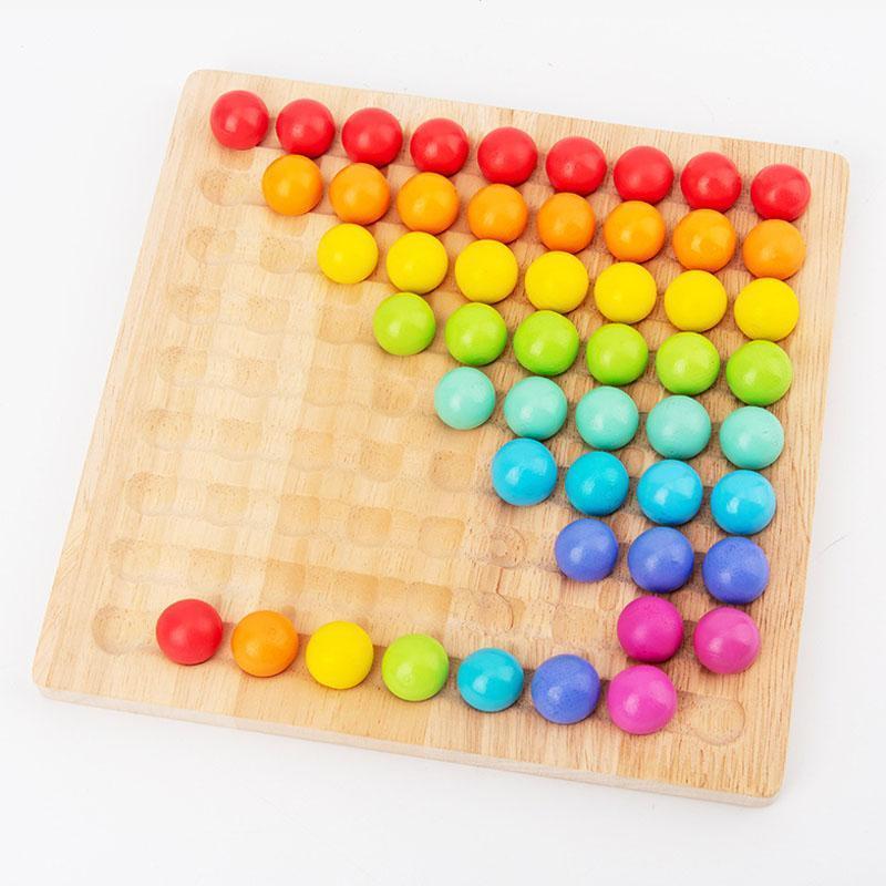 Wooden Clip Beads Educational Toys