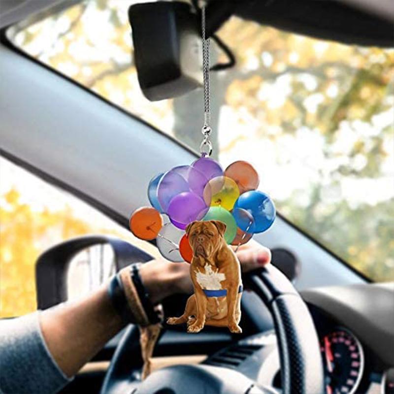 Dog Fly With Bubbles Car Hanging Ornament