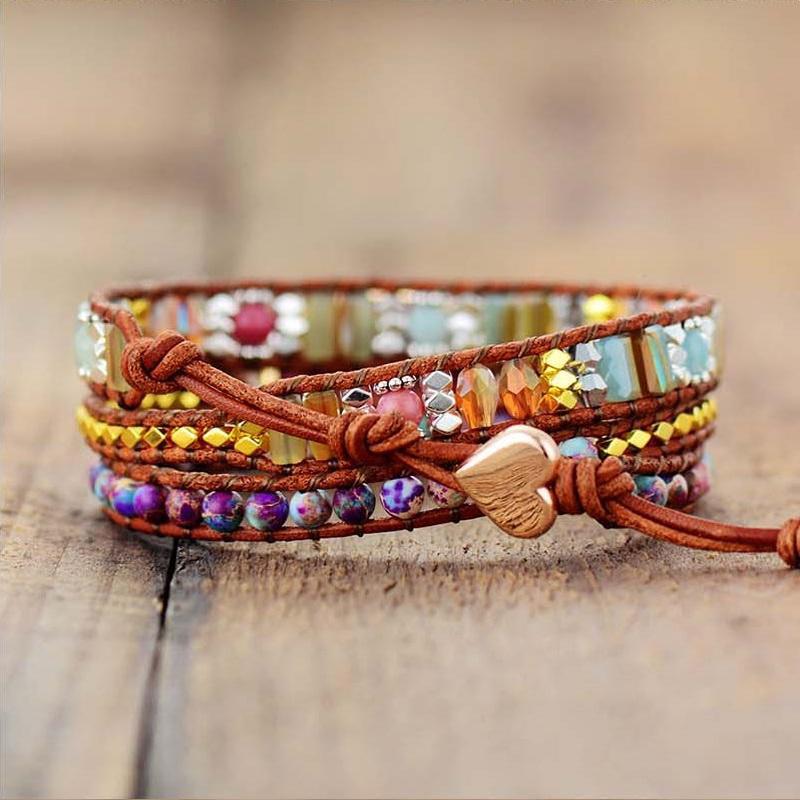 ComfyBear™Handmade Natural Stone Wrap Bracelet