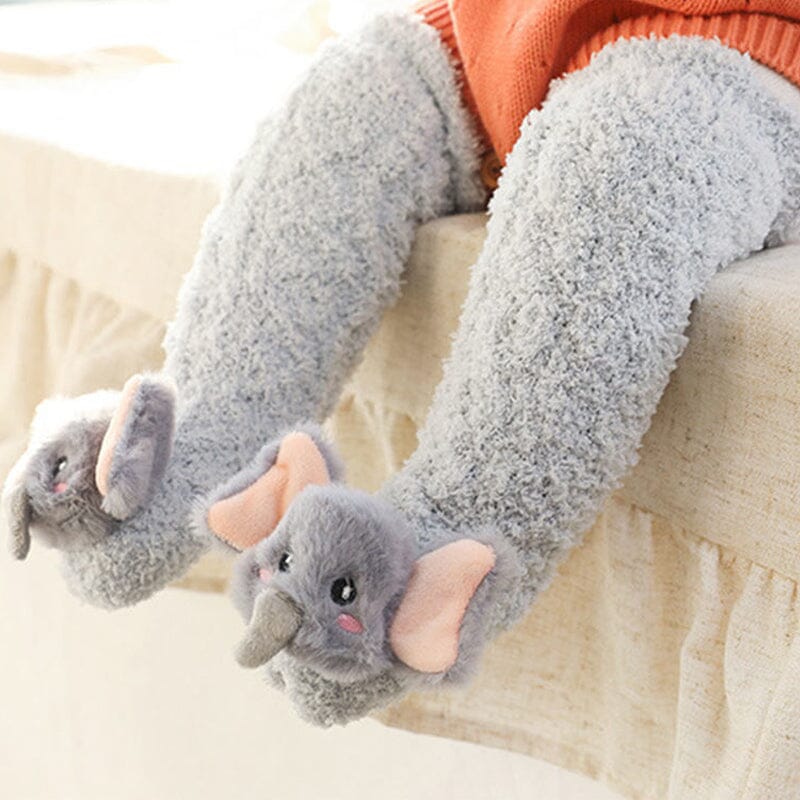 Baby Winter Fluffy Fuzzy Slipper Socks