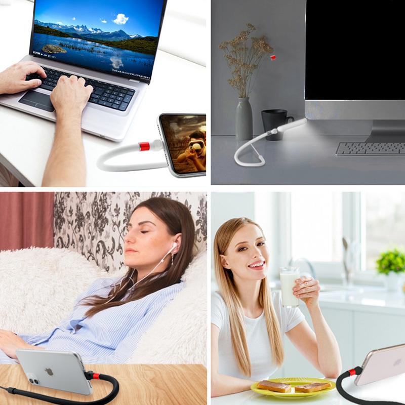3-in-1 Phone Holder Universal Cable