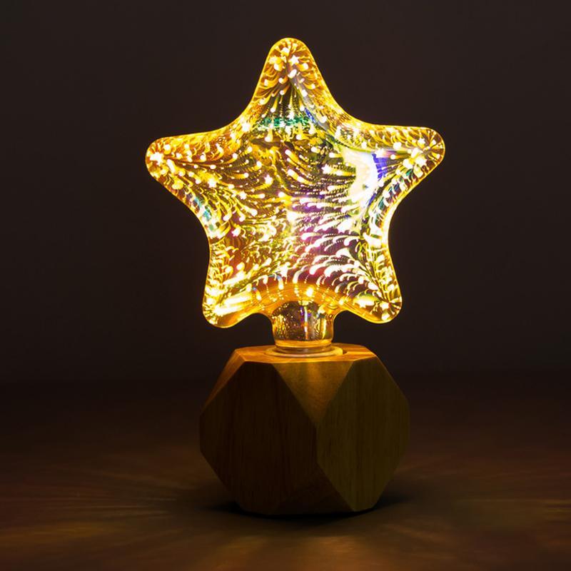 3D Fireworks Decorative LED Bulbs