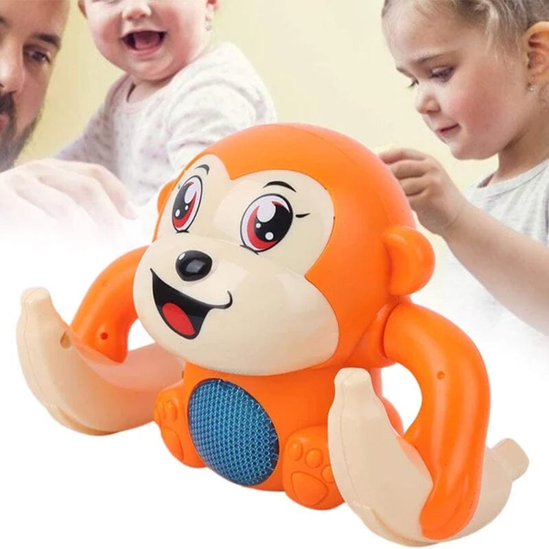 Early Infant Electric Flip And Head Monkey Toy