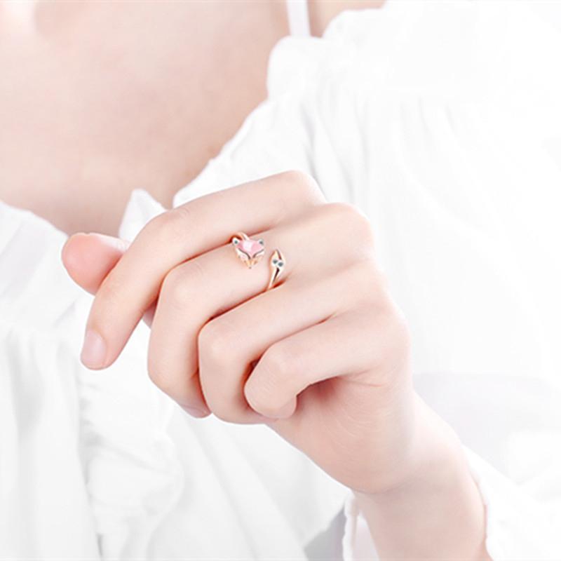 Comfybear™Rhinestone Fox Ring