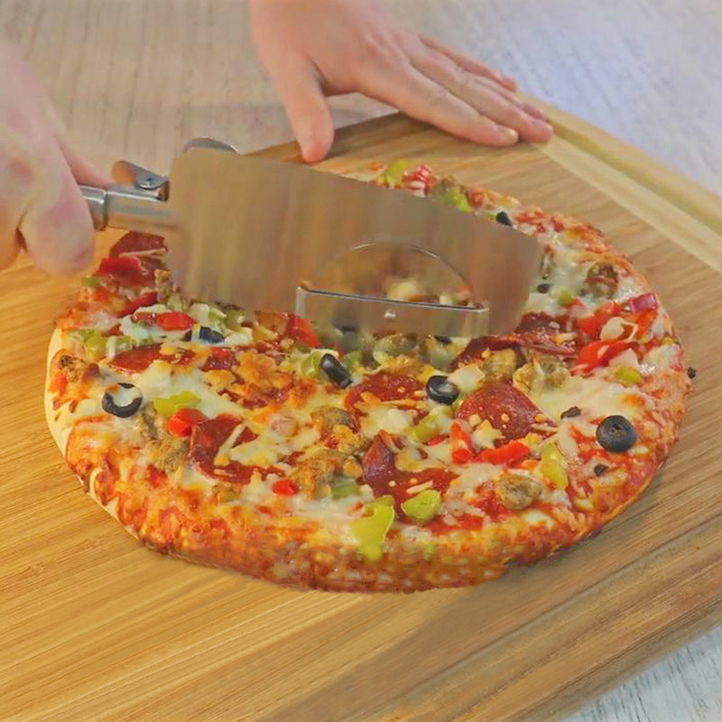4-in-1 Stainless Steel Pizza Wheel Slicer for Pizza