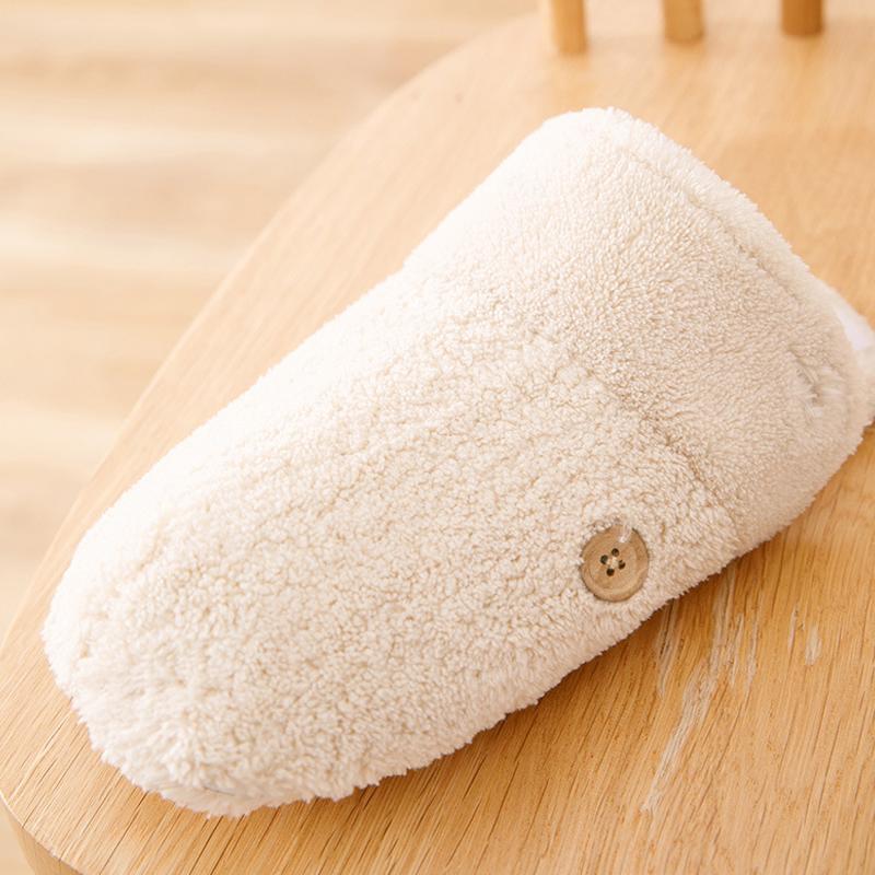 Removable waterproof non-slip cotton slippers