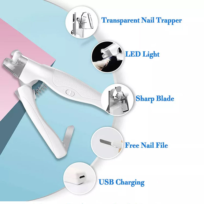 Professional LED Pet Nail Clippers