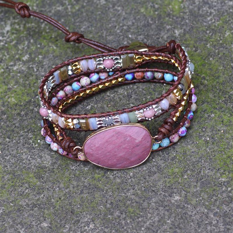 ComfyBear™Handmade Natural Stone Wrap Bracelet