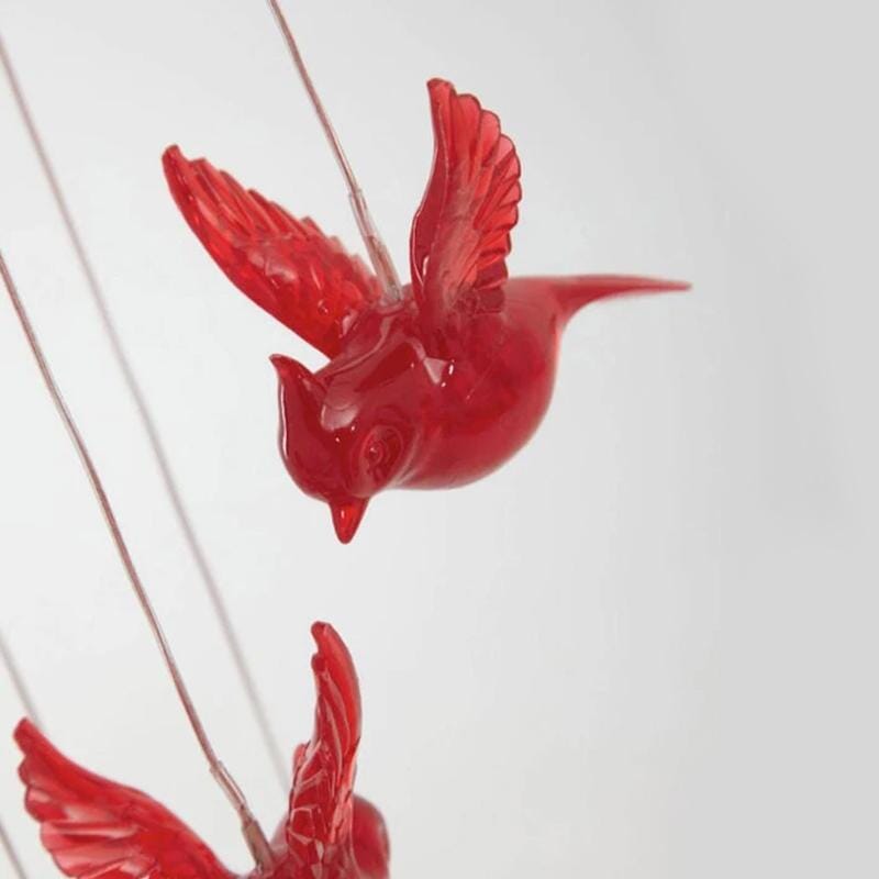 Solar Cardinal Wind Chime Light