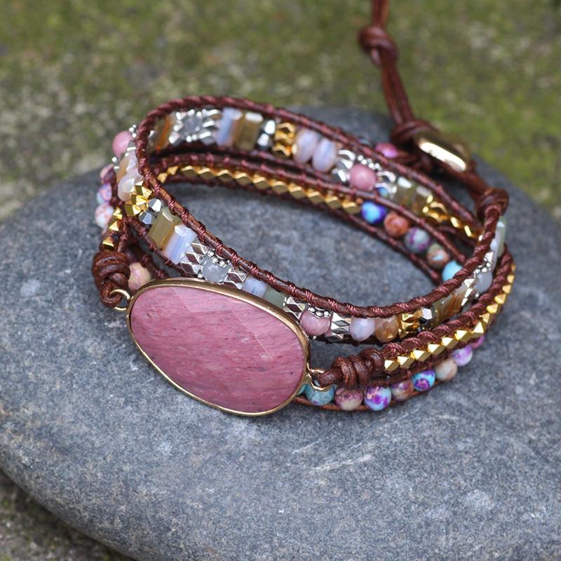 ComfyBear™Handmade Natural Stone Wrap Bracelet