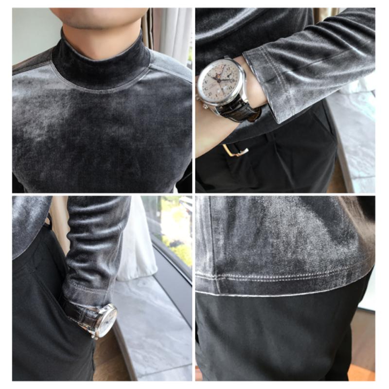 Comfybear™ Mens High-neck Casual Long-sleeved T-Shirt