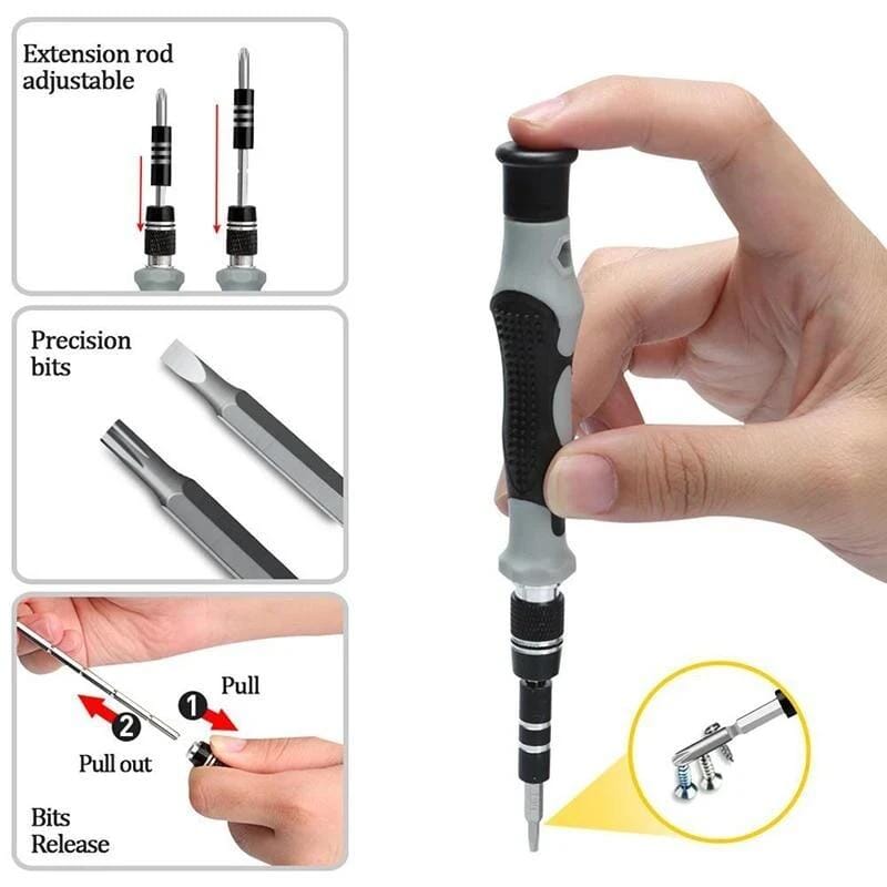 Multi-Functional Extra Hard 115 in 1 Screwdriver Set