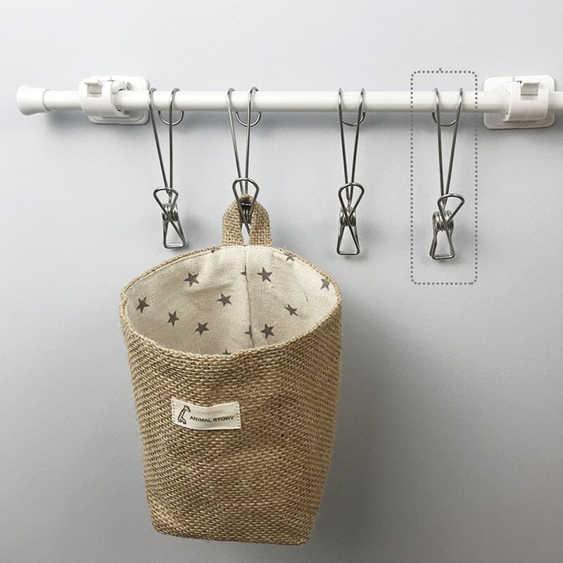 Stainless Steel Clothes Pins Hook Clip（10PCS）