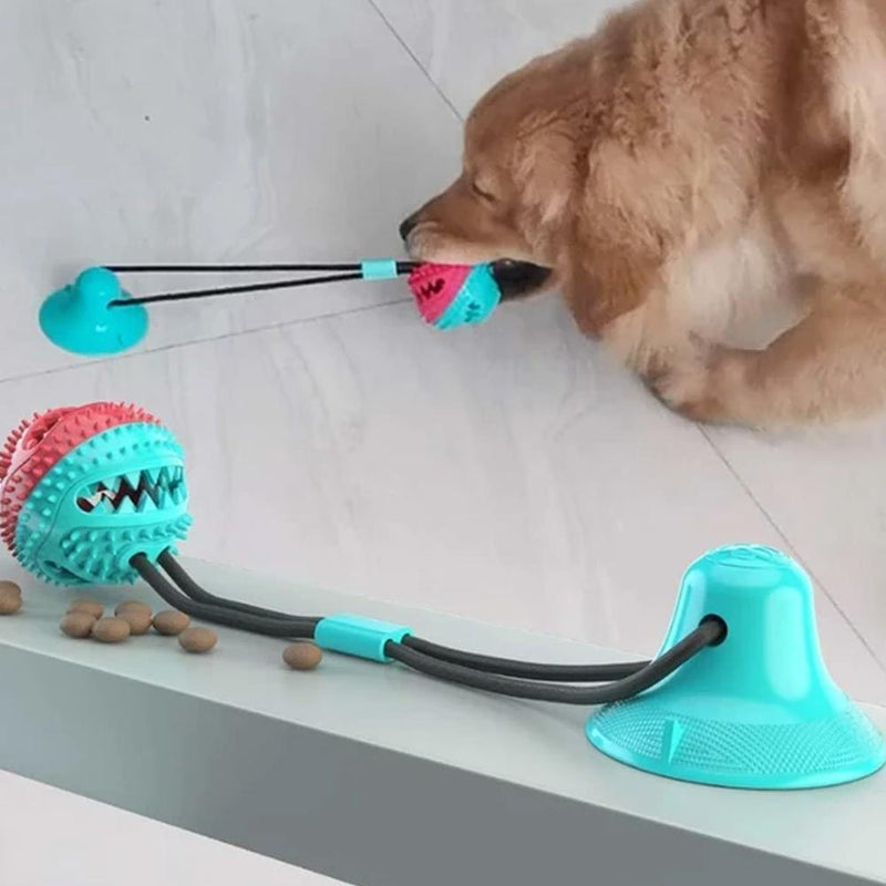 Dog Bite Toy Interactive food leaker toy with Suction Cup