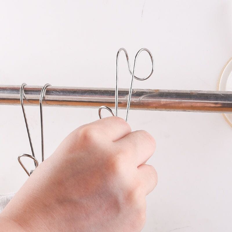 Stainless Steel Clothes Pins Hook Clip（10PCS）
