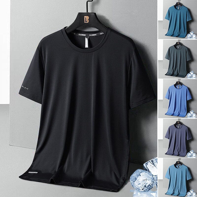 Ice Silk Round Neck T-Shirt