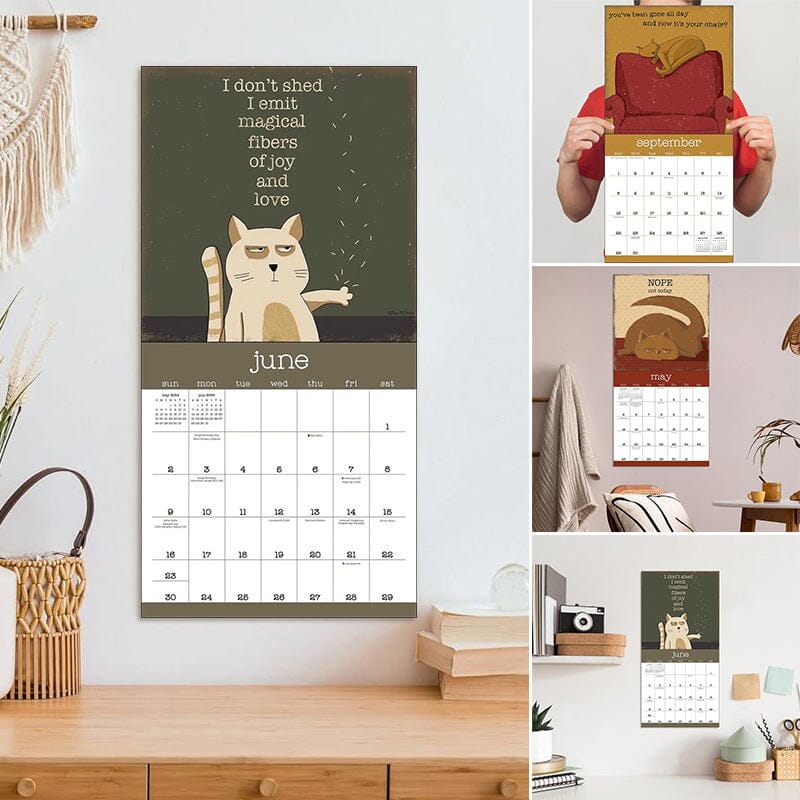 A Year of Snarky Cats 2024 Wall Calendar – comfybear