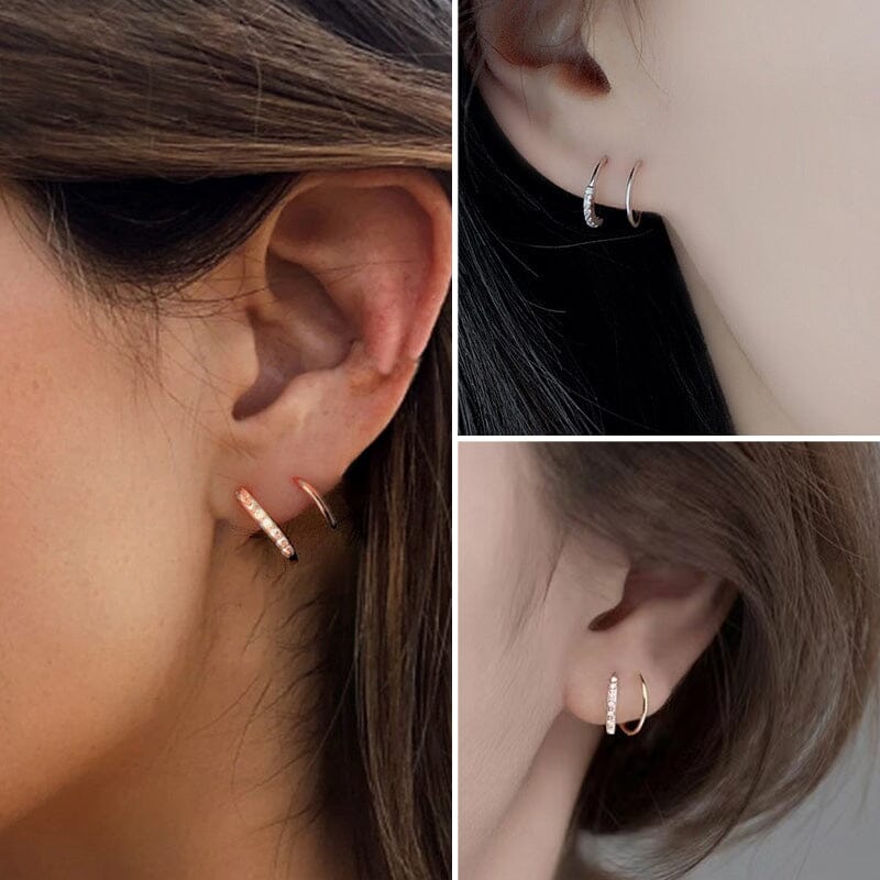 Minimalist Double Twist Earring
