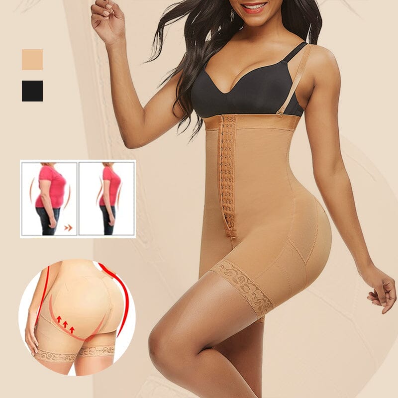 Compression Shapewear Open Bust Tummy Control with Zipper