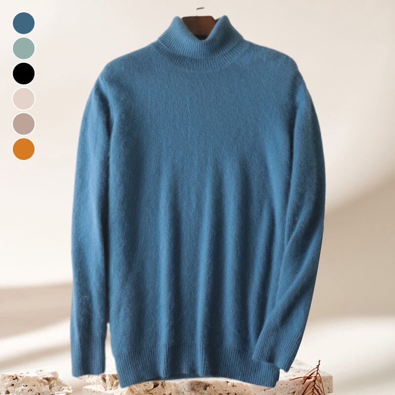 Men's Mink Turtleneck Bottoming Sweater