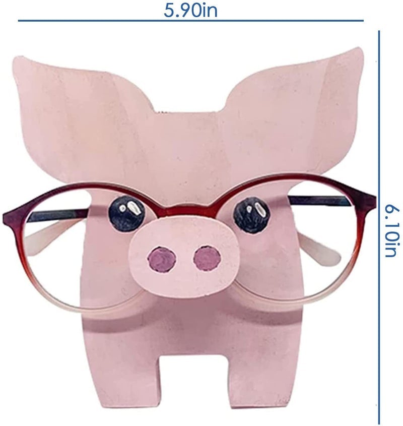 Animal-shaped mounts for glasses