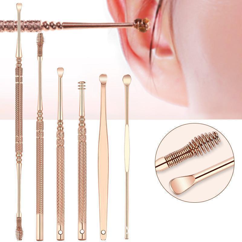6PCS Set Stainless Steel Ear Wax Remover