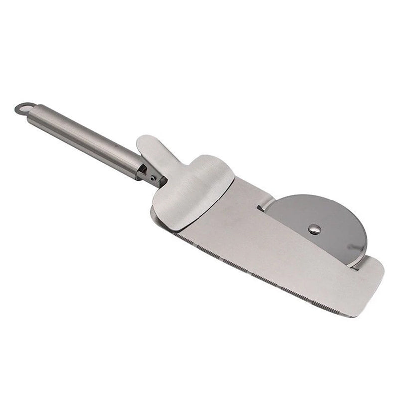 4-in-1 Stainless Steel Pizza Wheel Slicer for Pizza