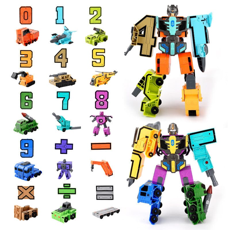 Toy Deformation Number Transform Robot