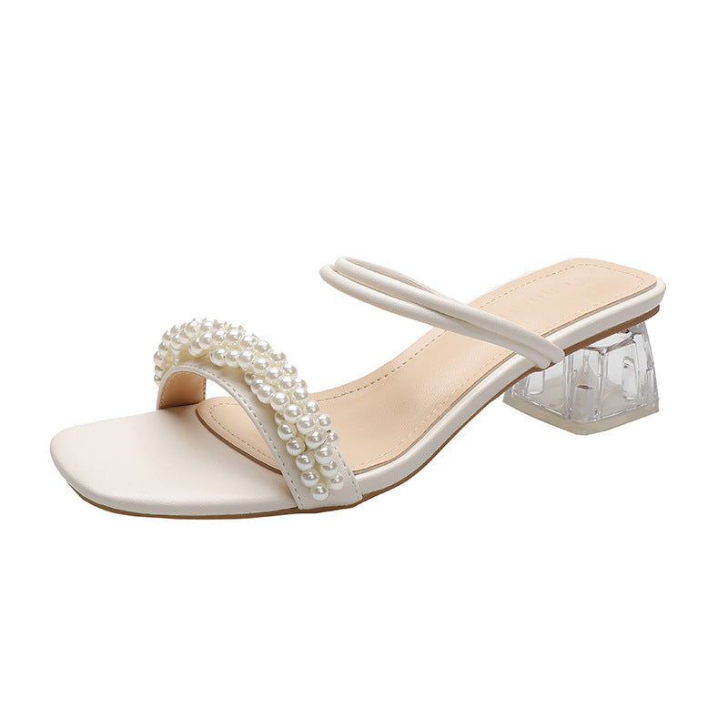 Women's Pearl Ankle Strap Shoes