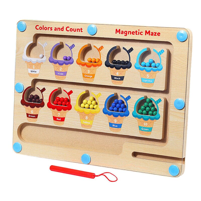 Ice Cream Color and Number Magnetic Board