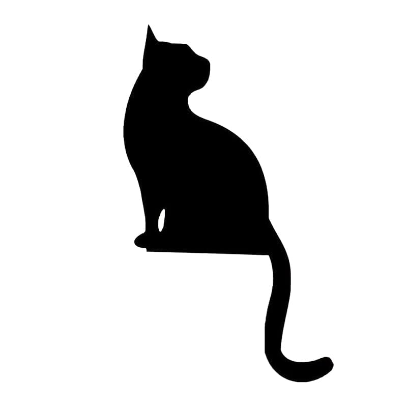 Halloween Black Cat Door Corner Sign Decoration
